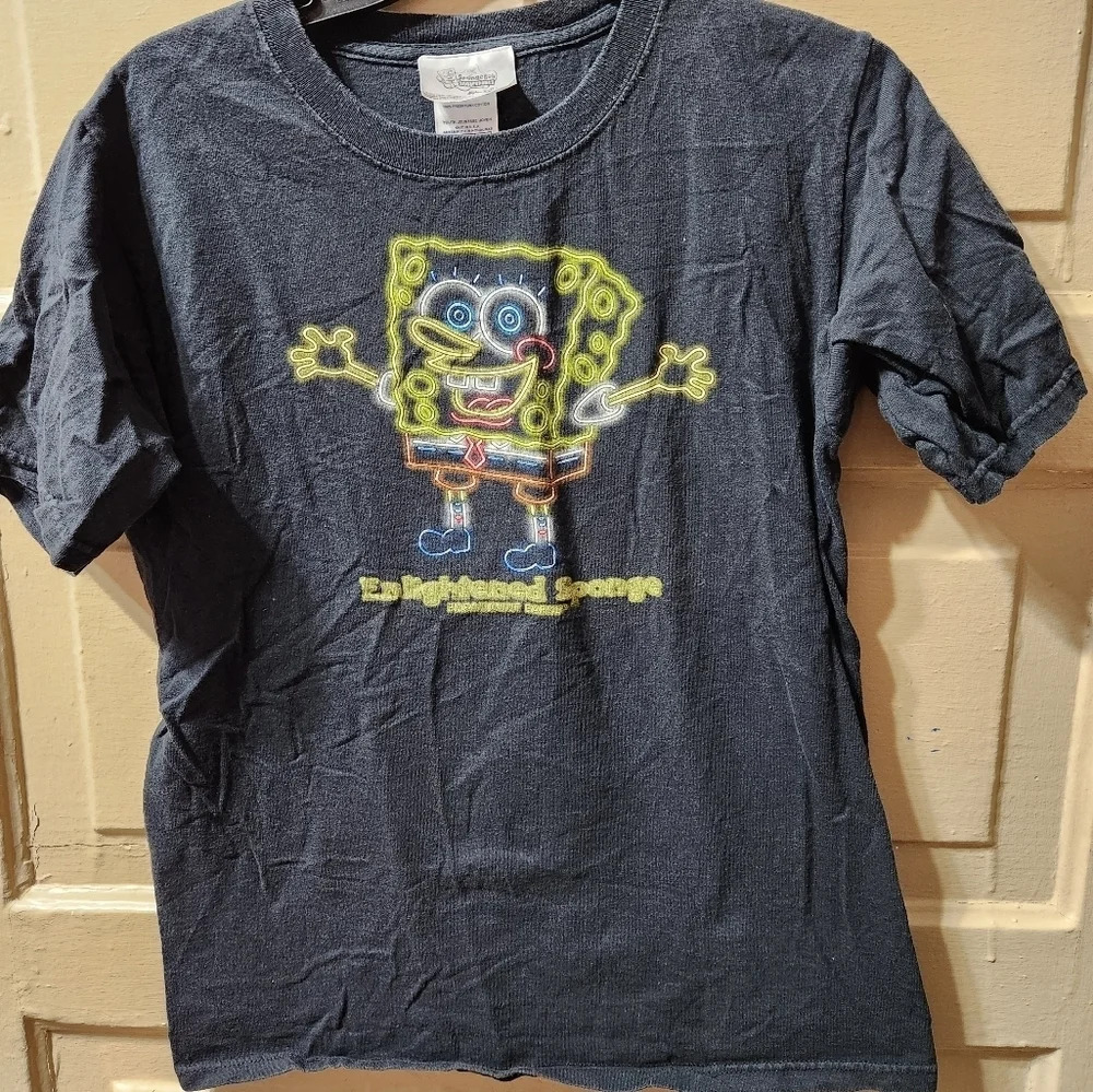 SpongeBob SquarePants Paramount Studios "Enlightened Sponge" Graphic Tshirt